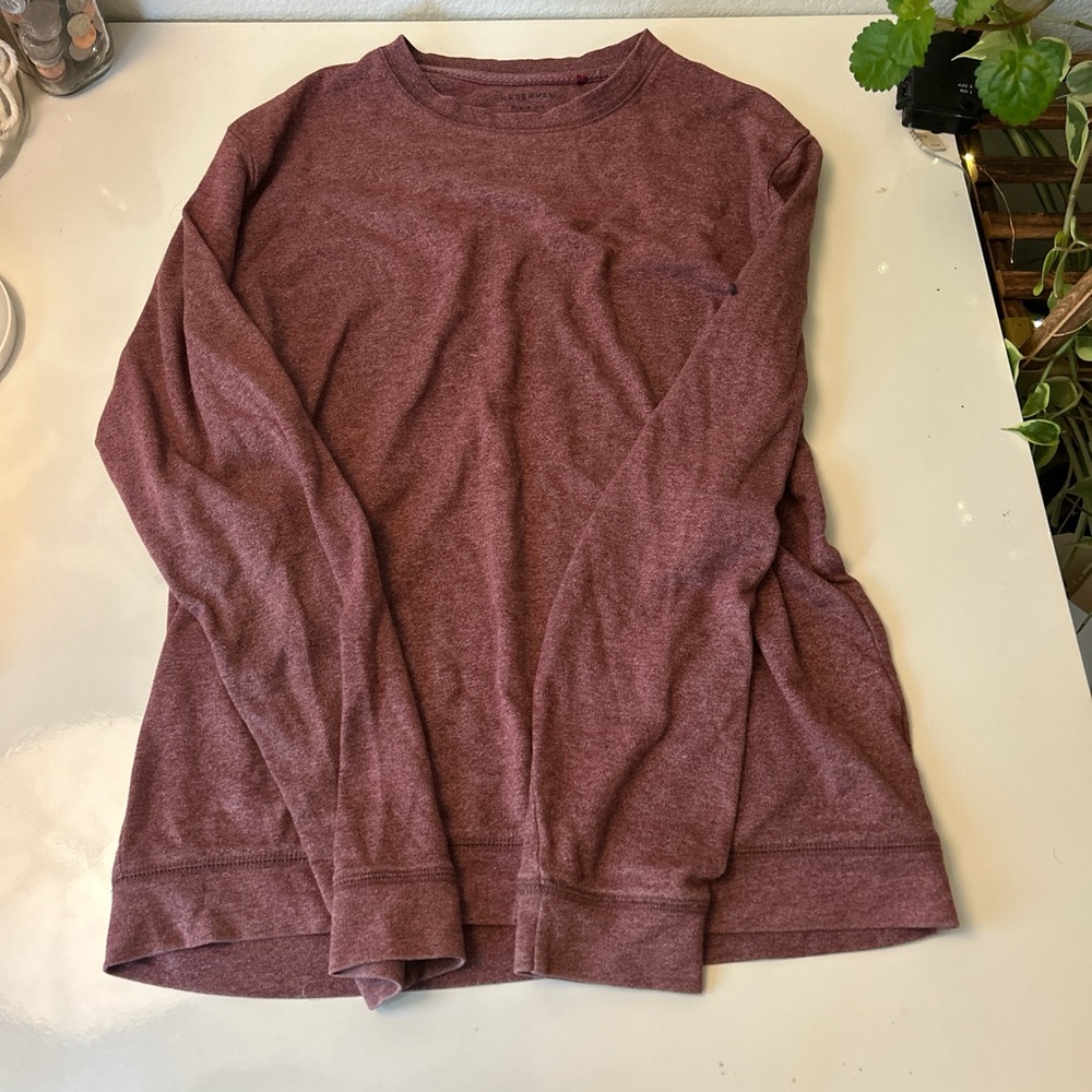 Reserved Men's Crewneck Sweater in Maroon